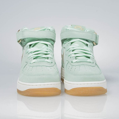 Sneakers buty Nike WMNS Air Force 1 '07 Mid Seasonal enamal green / metalic gold star 818596-300