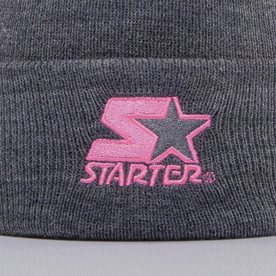 Starter czapka zimowa Brnd Mark Knit grey/pink ST477