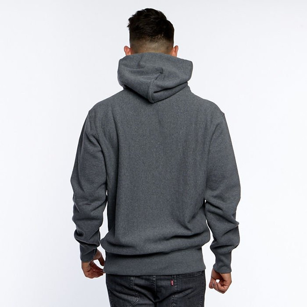 Bluza Champion Small Script Logo Reverse Weave Hoodie dark grey heather