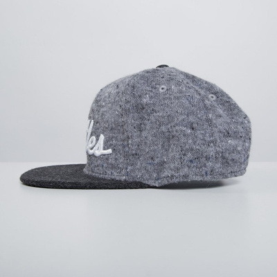 Crooks & Castles snapback cap Team Crooks speckle grey / black