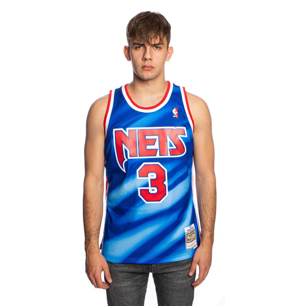 Koszulka Mitchell & Ness New Jersey Nets #3 Drazen Petrovic niebieska Swingman Jersey