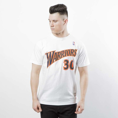Mitchell & Ness Golden State Warriors #30 Stephen Curry T-shirt white Name & Number Traditional