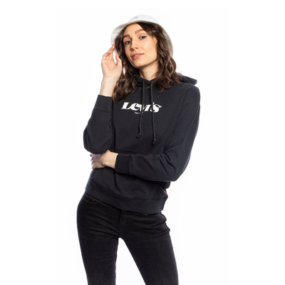 Bluza damska Levi's Graphic Standard Hoodie czarna