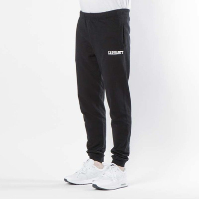 Carhartt  sweatpants College Sweat Pant black / white I024672/10