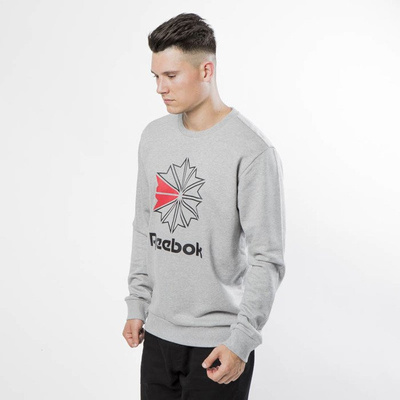 Reebok Classics Sweatshirt Big Starcrest Crew medium grey heather