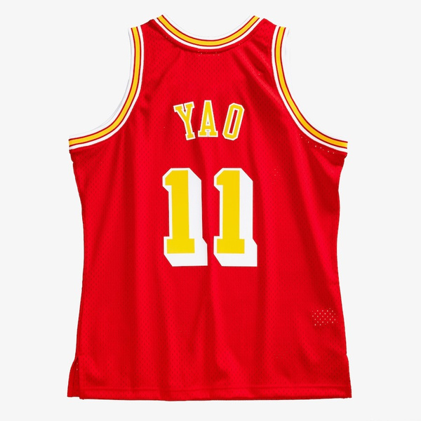 Mitchell & Ness Houston Rockets #11 Yao Ming university red Swingman Jersey