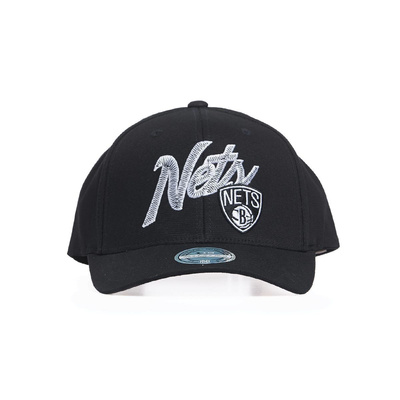 Czapka Mitchell & Ness snapback Brooklyn Nets black Front Line Snapback