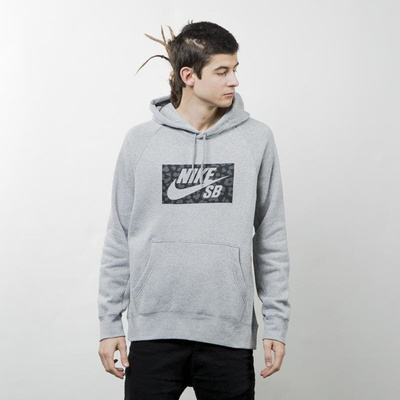Bluza Nike SB Icon Hoodie Jagmo grey heather 837932-063