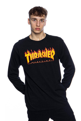 Koszulka Thrasher Flame Logo Long Sleeve czarna