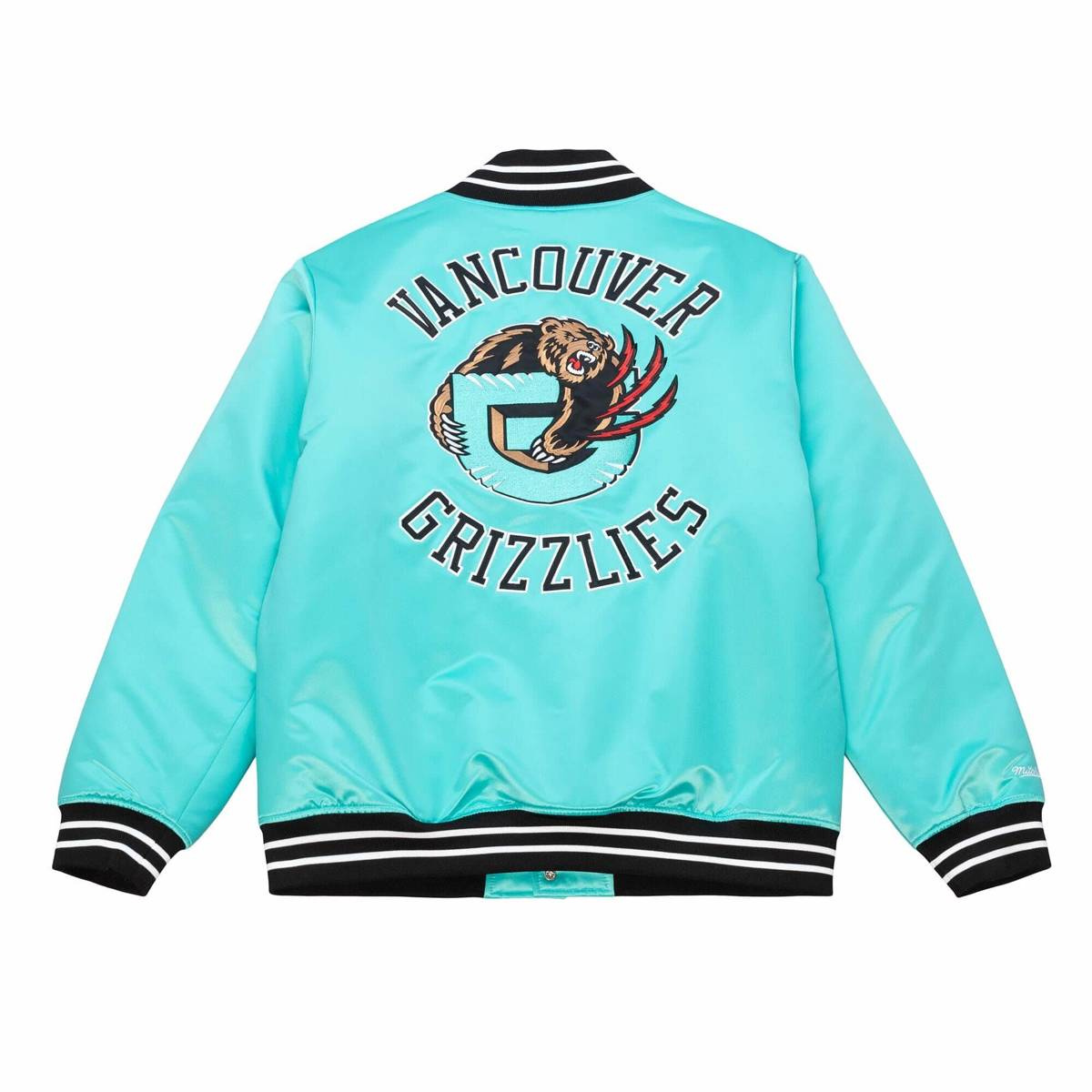 Mitchell & Ness Vancouver Grizzlies Heavyweight Satin Jacket Mitchell & Ness Vancouver Grizzlies Heavyweight Satin Jacket