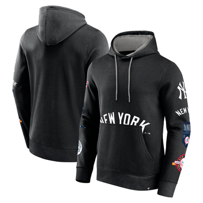 Bluza Fanatics Fundamental Pullover Hood New York Yankees black/stone gray