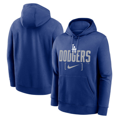 Nike Sweatshirt Men's MLB Club Slack Fleece Hood Los Angeles Dodgers rush blue