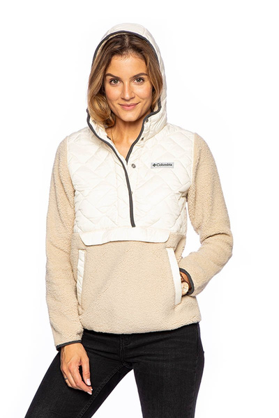 Bluza damska Columbia Sweet View Fleece Hooded Pullover ecru