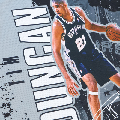 Koszulka Mitchell & Ness San Antonio Spurs Player Burst Mesh Tank czarna