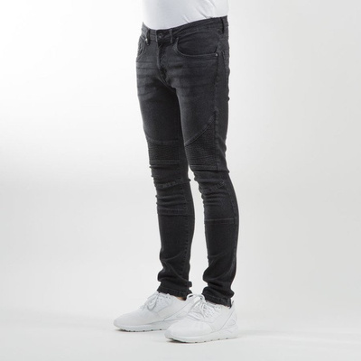 Urban Classics spodnie Slim Fit Biker Jeans black TB1436