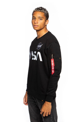 Alpha Industries Sweatshirt NASA Reflective Sweater black