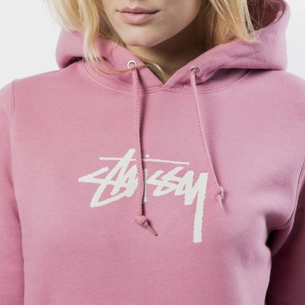 Bluza damska Stussy Sweatshirt Stock Hood WMNS orchid