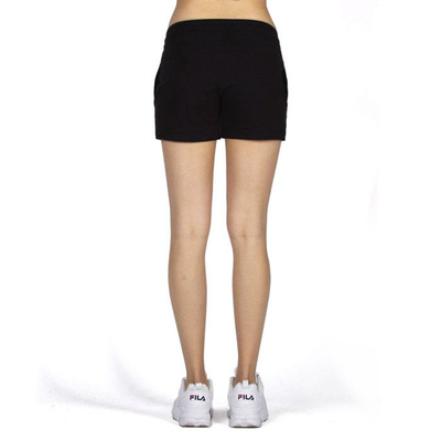 Spodenki damskie Champion C Logo Patch High Waist Cotton Terry Shorts black
