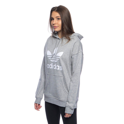 Bluza damska Adidas Originals Trefoil Hoodie medium grey heather/white