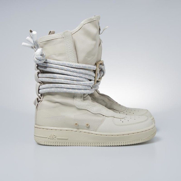 Sneakers buty zimowe damskie Nike SF AF1 High rathan / rathan - white AA3965-200