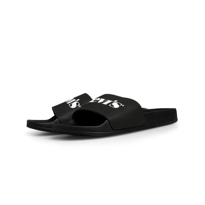 Klapki damskie Levi's June Mono Sandals czarne