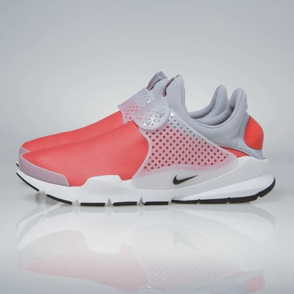 Sneakers buty Nike Sock Dart SE max orange / black - wolf grey 911404-800