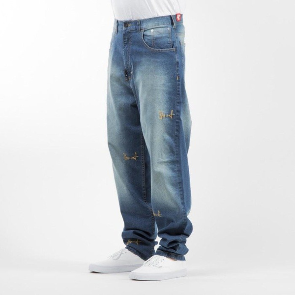 Stoprocent spodnie SJ 6tag Baggy blue denim