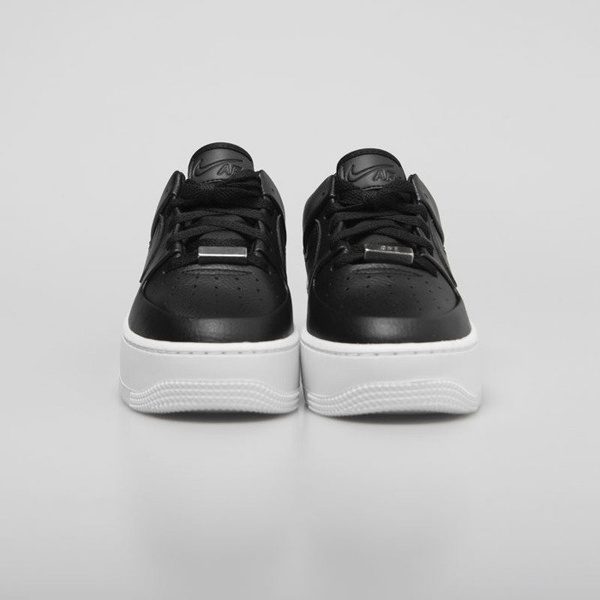 Sneakers buty damskie Nike Air Force 1 Sage Low black / black-white (AR5339-002)