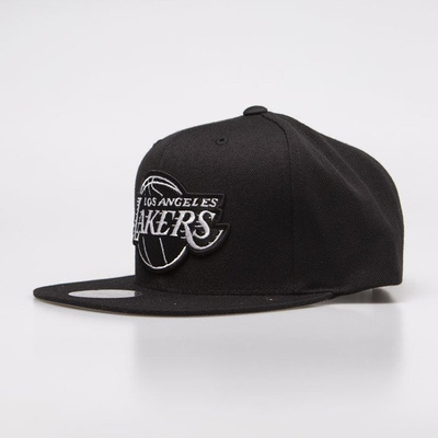 Mitchell & Ness cap snapback Los Angeles Lakers black / white Wool Solid Snapback