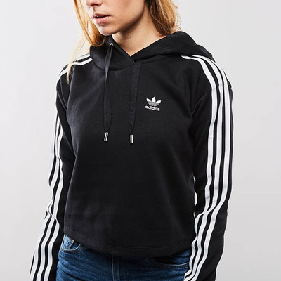 Bluza damska Adidas Originals 3 Stripes Hoodie black