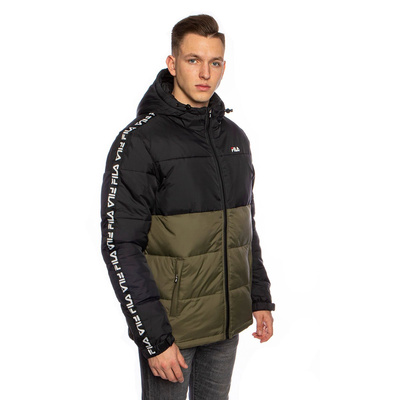 Fila Men Tanner Tape Puffer Jacket grape leaf-black
