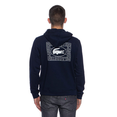 Bluza Lacoste Men's Cotton Fleece Hooded Sweatshirt granatowa
