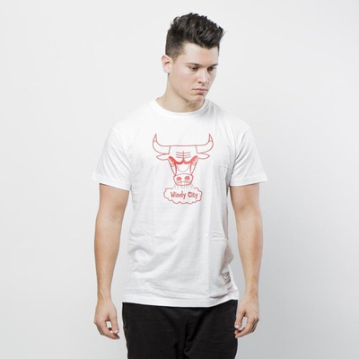 Koszulka Mitchell & Ness Chicago Bulls T-shirt white Bulls Windy City Logo
