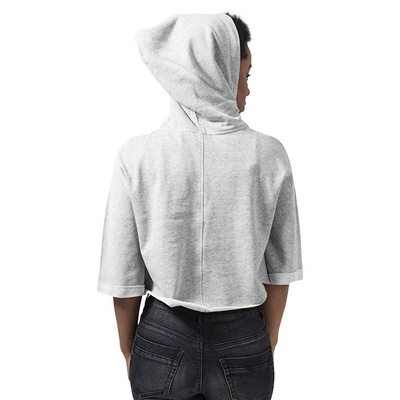 Urban Classics Ladies Cropped Hooded Poncho WMNS grey