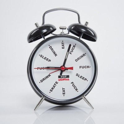 HUF zegar HUF x SM Alarm Clock black