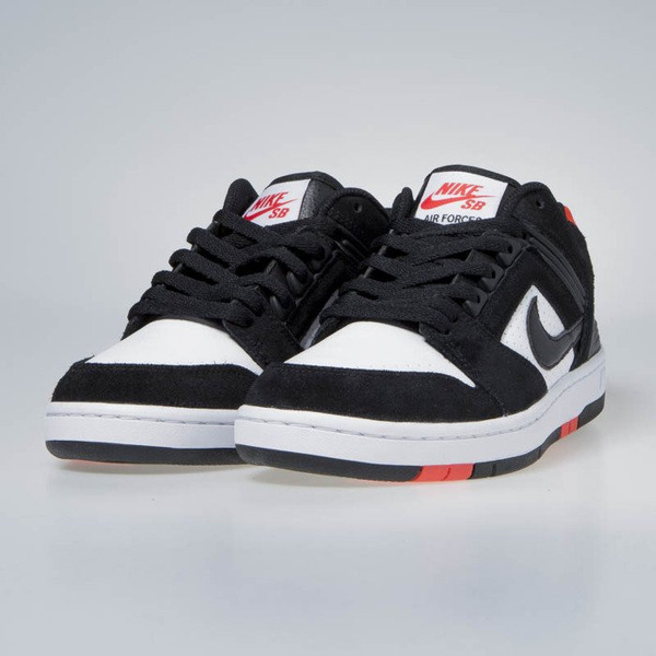 Sneakers buty Nike Air Force II Low black/black-white-hebanero red (AO0300-006)