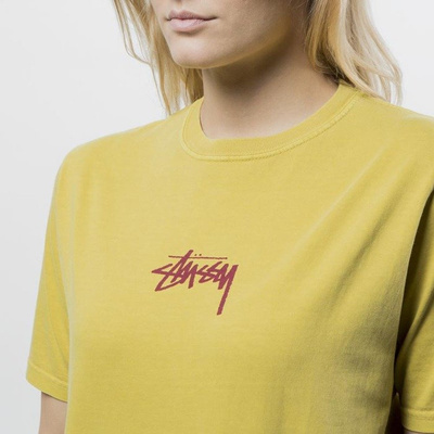 Stussy koszulka damska Stock Pig Dyed Tee mustard