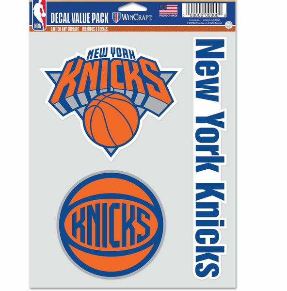 Naklejka WinCraft NBA Multi Use 3 Fan Pack New York Knicks