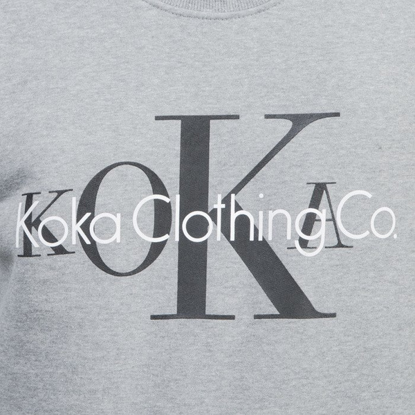 Koka bluza Crewneck CK heather grey