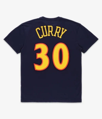 Mitchell & Ness NBA Name&Number Tee Golden State Warriors Stephen Curry #30 navy