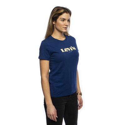 Koszulka damska Levi's The Perfect Tee New Logo niebieska