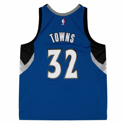 Koszulka Mitchell & Ness Minnesota Timberwolves #32 Anthony Towns Swingman Road Jersey niebieska