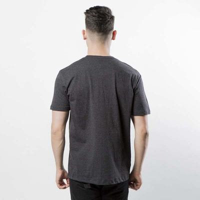 Huf t-shirt Bar Logo Embroidered Tee black