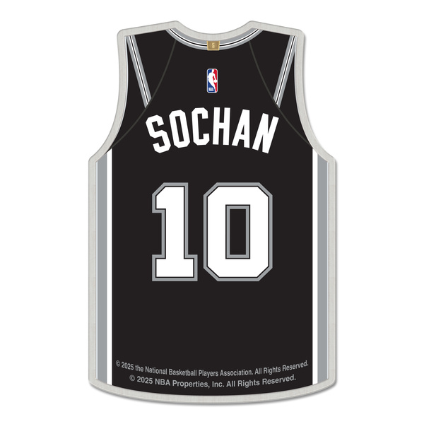 Odznaka WinCraft NBA Collector Pin Jewelry Card Jeremy Sochan San Antonio Spurs