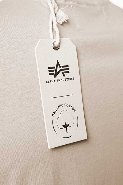 Koszulka Alpha Industries Organics EMB T-shirt beżowa