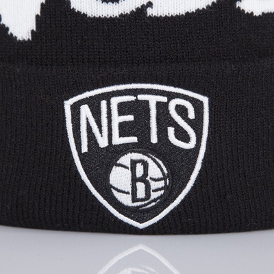 Mitchell & Ness beanie Brooklyn Nets black Special Script Knit Bobble