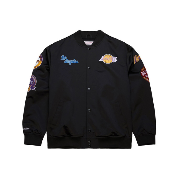 Kurtka Mitchell & Ness NBA Blackout HW Satin Jacket Los Angeles Lakers black