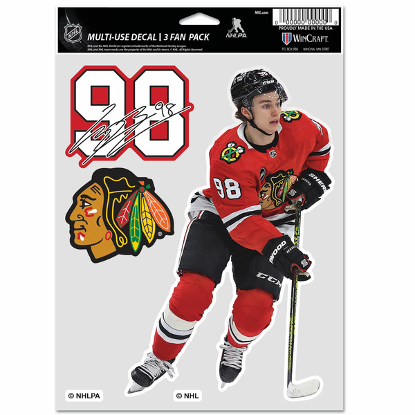 Naklejka WinCraft NHL Multi Use 3 Fan Pack Decal Chicago Blackhawks