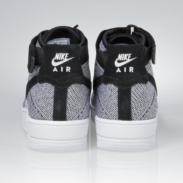 Sneakers buty Nike Air Force 1 Ultra Flyknit Mid black / black-white 817420-005