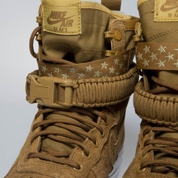 Sneakers buty zimowe WMNS Nike SF AF1 muted bronze (857872-203)